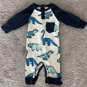 Bundle of 3 Monica + Andy Baby Boy Blue and Dinosaur outfits